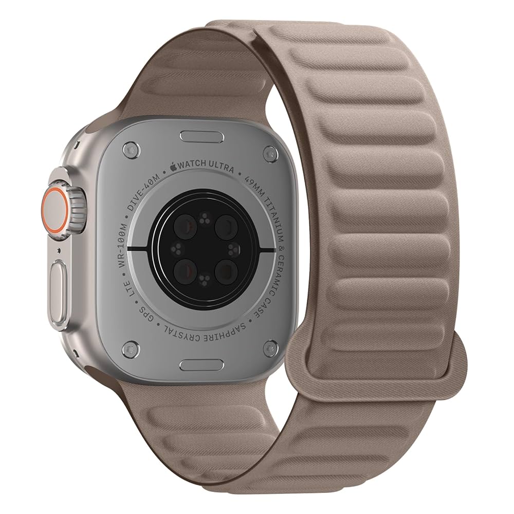 Amazon.com: OCTT Tan FineWoven Magnetic Link Band Compatible